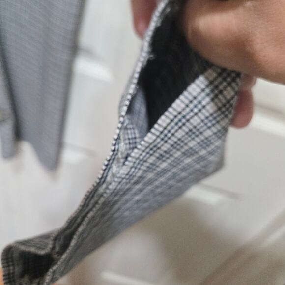 Zara Glen Check Plaid Straight-Leg Pants Women’s Large - Picture 6 of 7